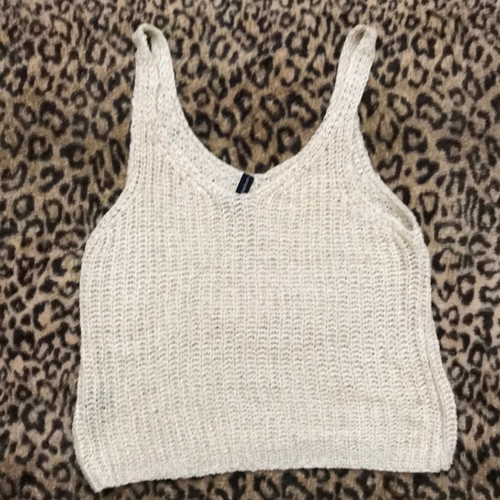Beige knitted top